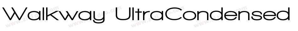 Walkway UltraCondensed Bold字体转换